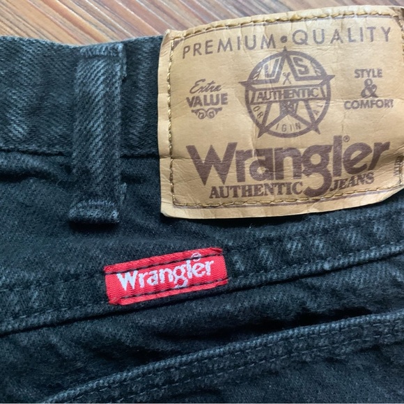 Vintage Wrangler Jeans 36x30 Made in USA Black Straight Western Workwear 96501CB - Picture 11 of 11